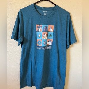 NWOT Teddy the Dog Women's Shirt "the crazy bunch", Size L